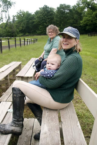 Karen and Isabelle at Helms Hill Farm in New York | Vermont Icelandic Horse Farm & Vacation Rental in Waitsfield